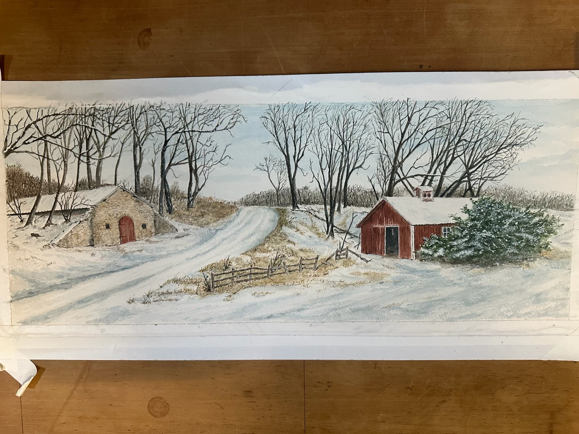 Along a Frosted Path